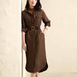 Banana Republic UTILITY MAXI SHIRTDRESS